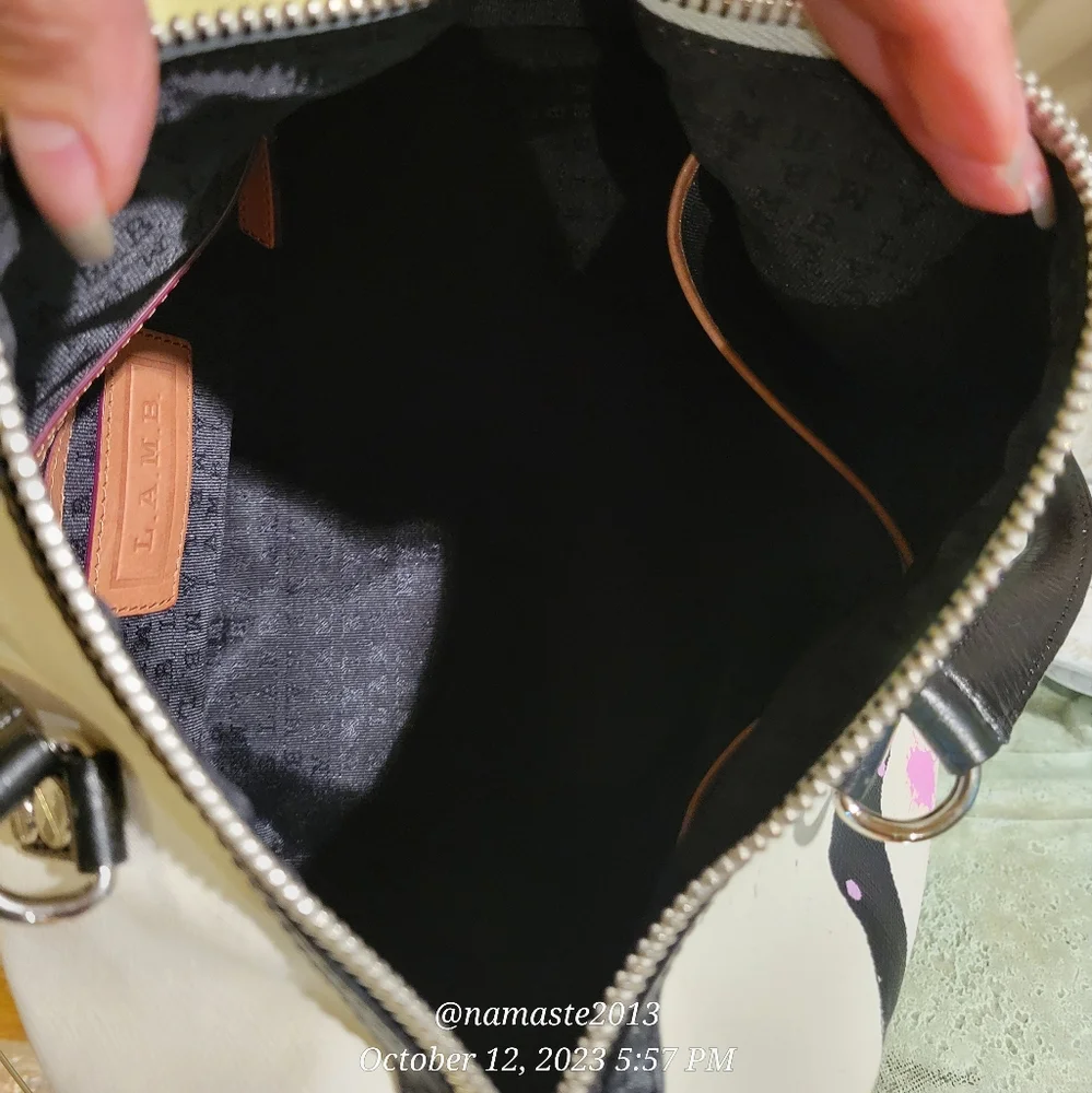 L.A.M.B. by Gwen Stefani Cherry Blossom Satchel Luxury Designer Bag #586 - Picture 7 of 14